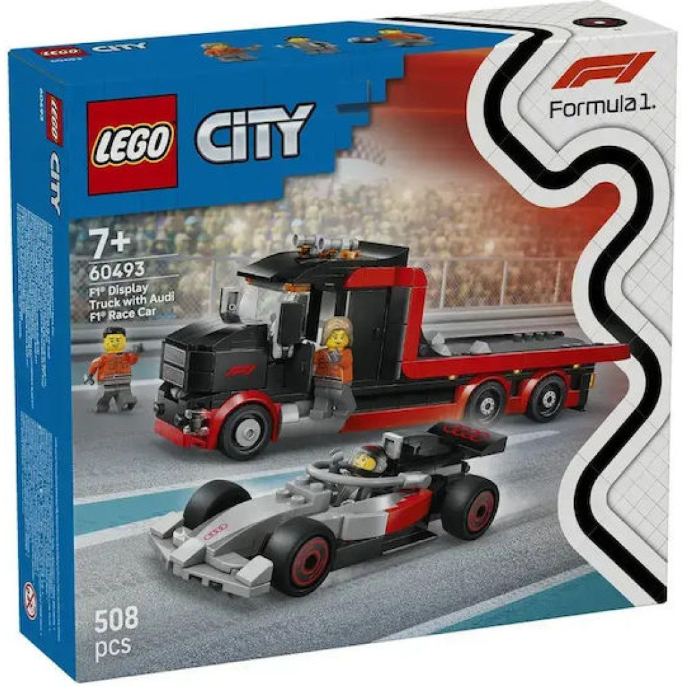 LEGO City F1 Display Truck With AUDI F1 Race Car (60493)