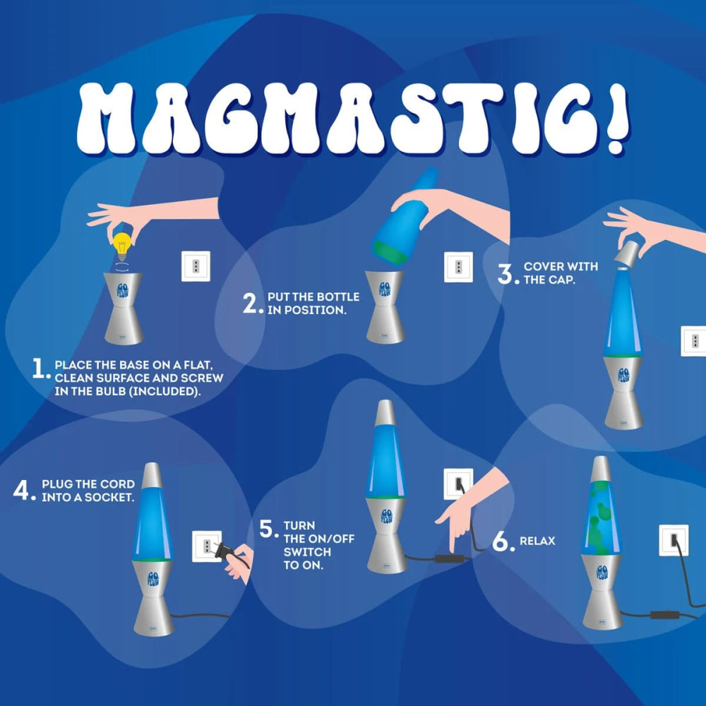 Legami Ασημένια Λάμπα Λάβας - Magmastic!