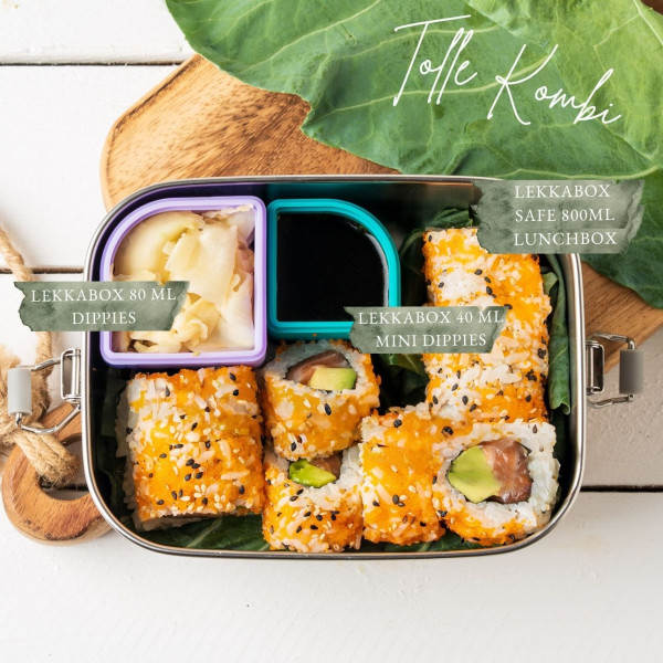 Lekkabox Dippies Bento Cups Θήκες Σιλικόνης 2 τμχ (Lavender)