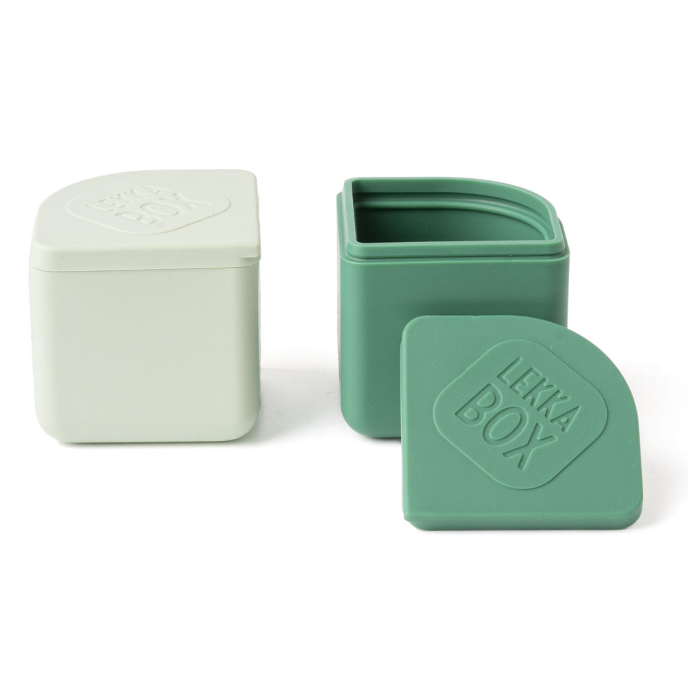 Lekkabox Dippies Bento Cups Θήκες Σιλικόνης 2 τμχ (Forest)