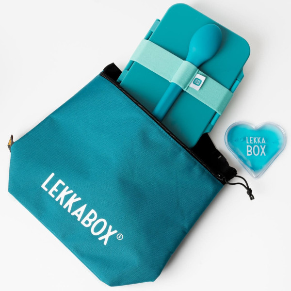 Lekkabox Cooly Lunch Bag Ισοθερμική Τσάντα - Petrol
