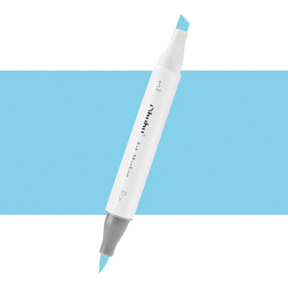 Ohuhu Honolulu Μαρκαδόρος Αλκοόλης Brush & Chisel B070/B09 - Tahitian Blue