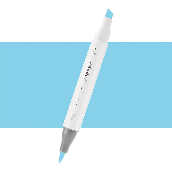 Ohuhu Honolulu Μαρκαδόρος Αλκοόλης Brush & Chisel B070/B09 - Tahitian Blue