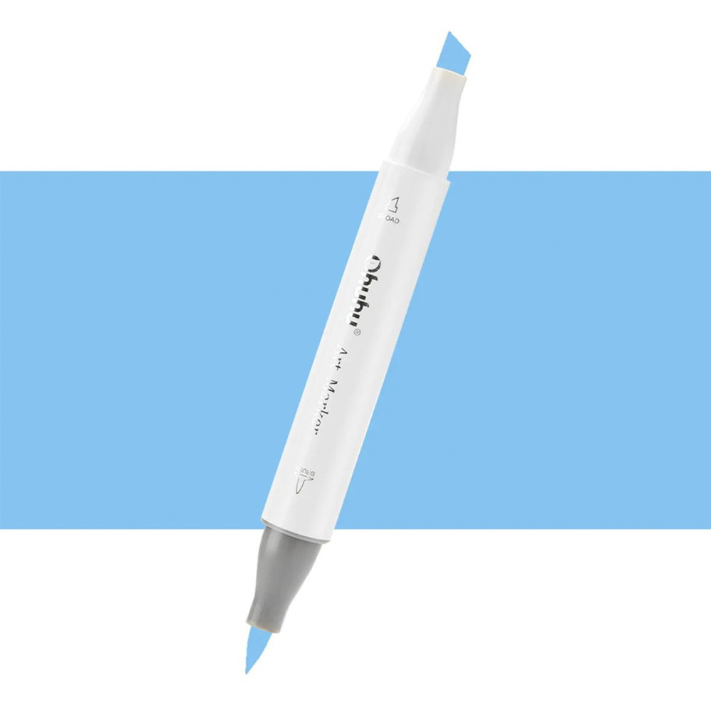 Ohuhu Honolulu Μαρκαδόρος Αλκοόλης Brush & Chisel B140/BV58 - Crystal Blue