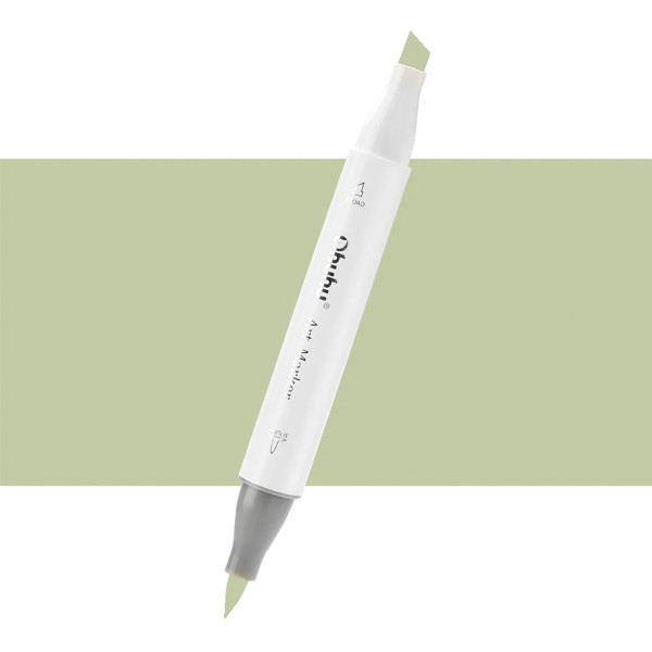 Ohuhu Honolulu Μαρκαδόρος Αλκοόλης Brush & Chisel G240/YG36 - Beige Green