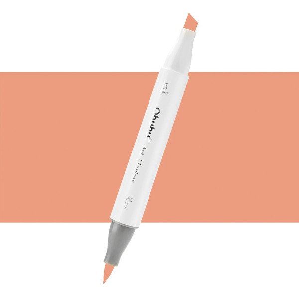Ohuhu Honolulu Μαρκαδόρος Αλκοόλης Brush & Chisel E110/YR312 - Light Earth Brown
