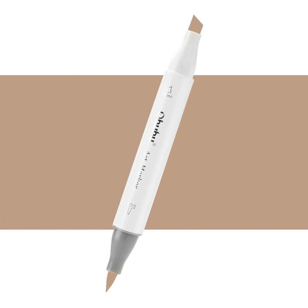Ohuhu Honolulu Μαρκαδόρος Αλκοόλης Brush & Chisel E300/E311 - Sandbar Brown