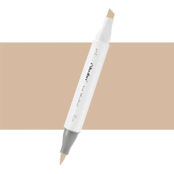 Ohuhu Honolulu Μαρκαδόρος Αλκοόλης Brush & Chisel E440/E211- Light Elm Wood