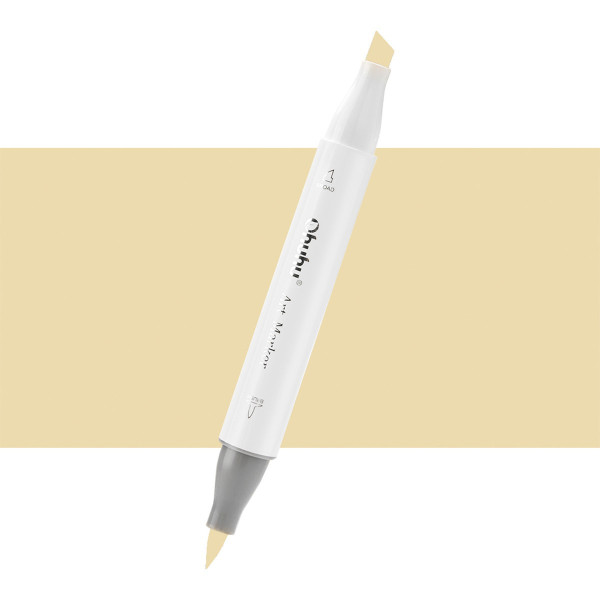 Ohuhu Honolulu Μαρκαδόρος Αλκοόλης Brush & Chisel Y260/Y39 - Straw