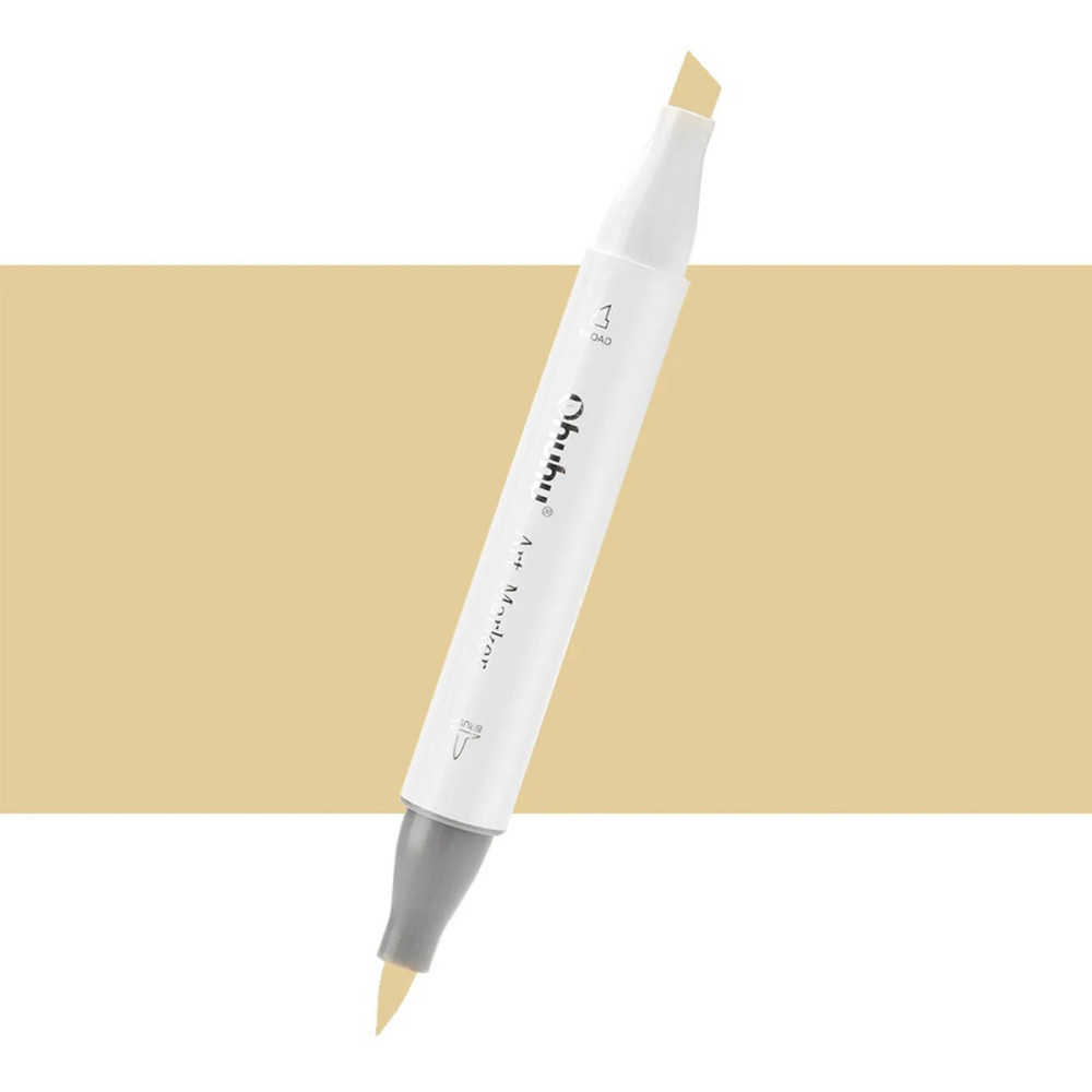 Ohuhu Honolulu Μαρκαδόρος Αλκοόλης Brush & Chisel Y270/Y311 - Termite Beige