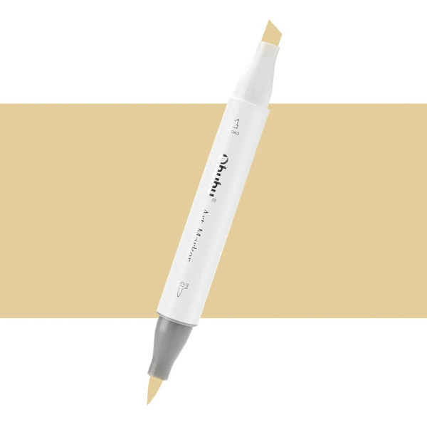 Ohuhu Honolulu Μαρκαδόρος Αλκοόλης Brush & Chisel Y270/Y311 - Termite Beige