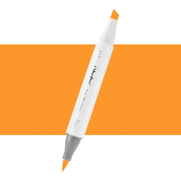 Ohuhu Honolulu Μαρκαδόρος Αλκοόλης Brush & Chisel YR170/YR19 - Marigold Orange