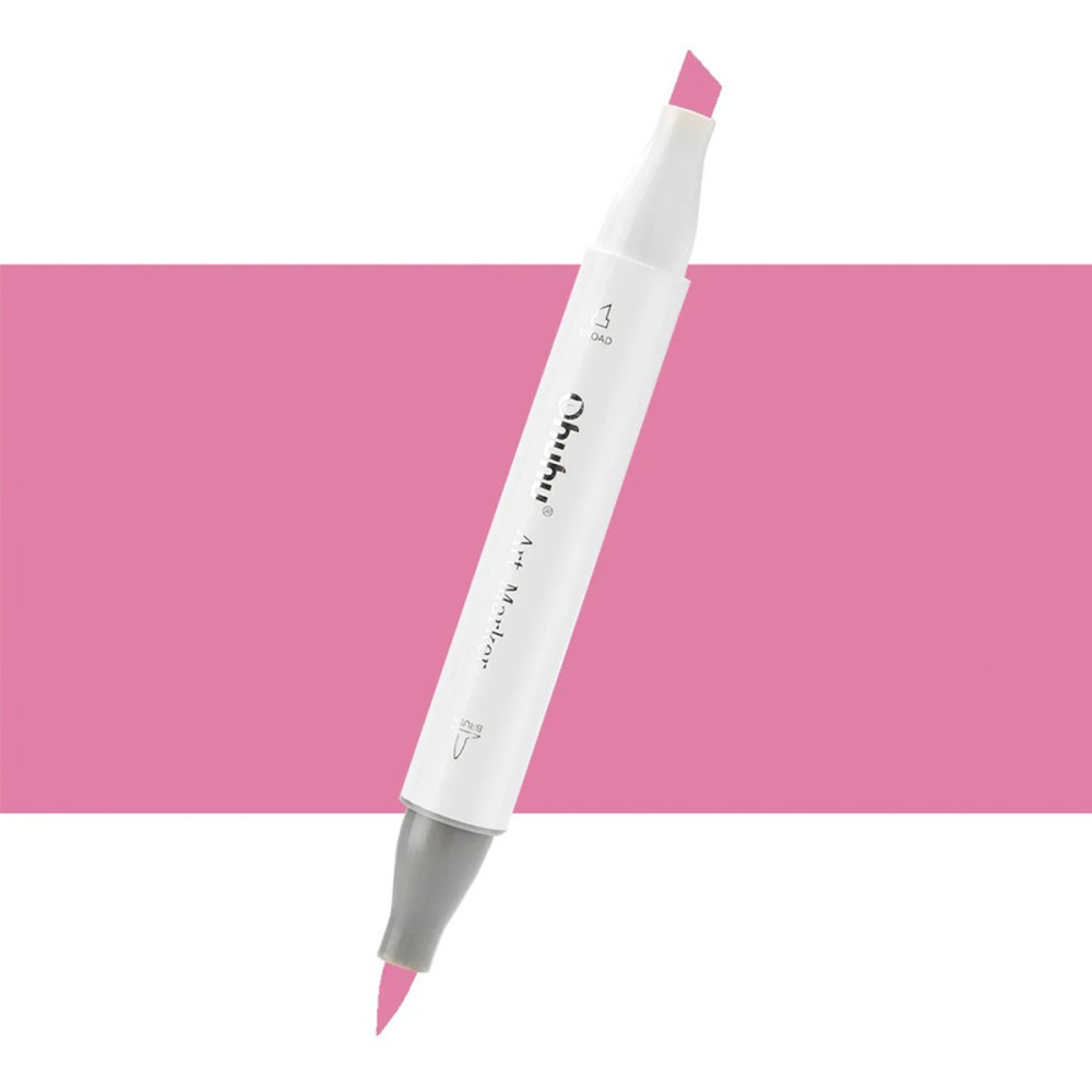 Ohuhu Honolulu Μαρκαδόρος Αλκοόλης Brush & Chisel RV320/RV29 - Plum Pink
