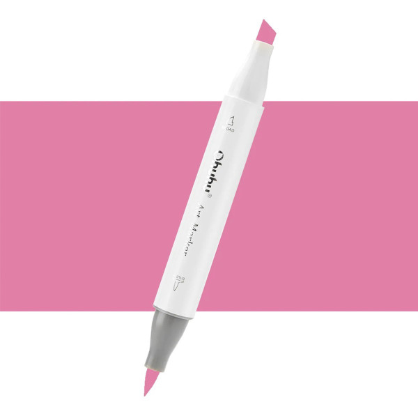 Ohuhu Honolulu Μαρκαδόρος Αλκοόλης Brush & Chisel RV320/RV29 - Plum Pink