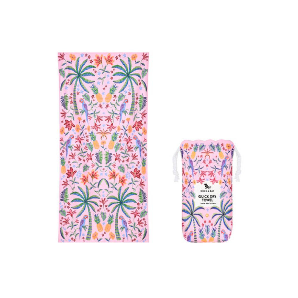 Dock & Bay Cabana Πετσέτα Θαλάσσης Μικροΐνών 200 x 90 cm - Pink Paradise