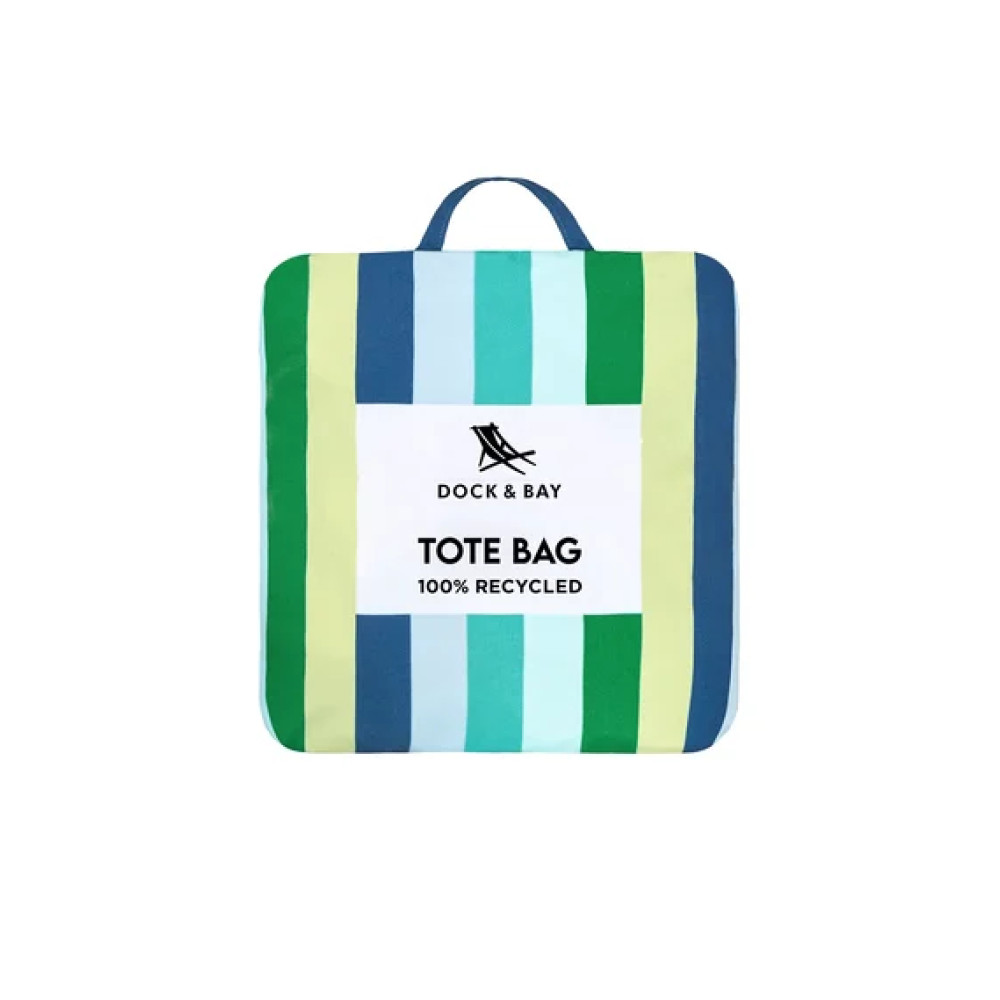 Dock & Bay Επαναχρησιμοποιούμενη τσάντα από 100% ανακυκλώσιμα υλικά - Cool Lagoon
