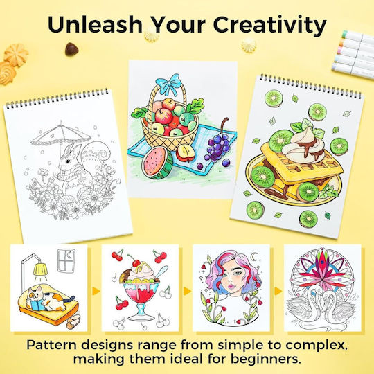 Ohuhu Bleedproof Coloring Book My Simple Pleasure