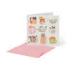 Legami Ευχετήρια Κάρτα - Small - Cats Tea Cup (7 x 7 cm)