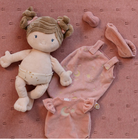 Little Dutch Υφασμάτινη Kούκλα Mωρό Rosa (40 εκ.)
