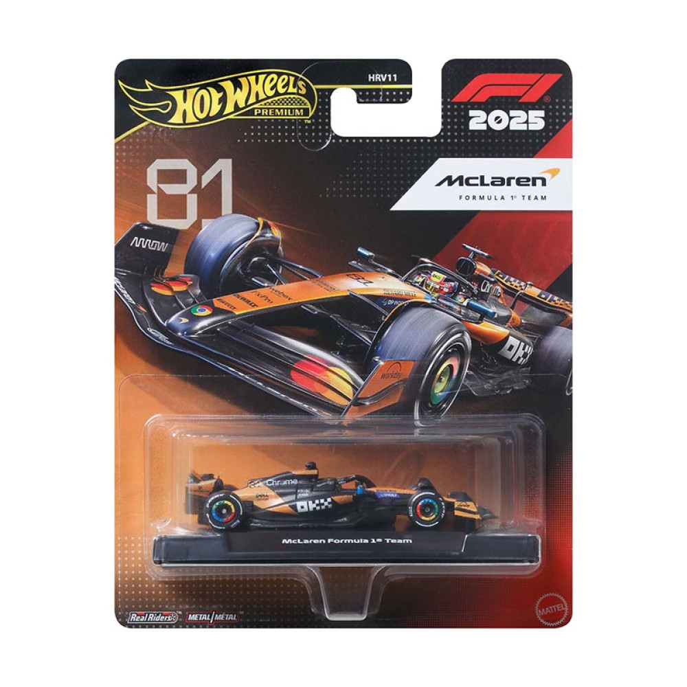 Mattel Hot Wheels Premium: F1 2025 - McLaren Formula 1 Team #81 (JKD81)