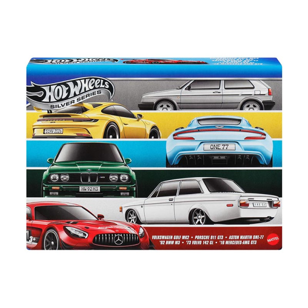 Mattel Hot Wheels: Silver Series - Euro Style Set of 6 1:64 (JLB25)