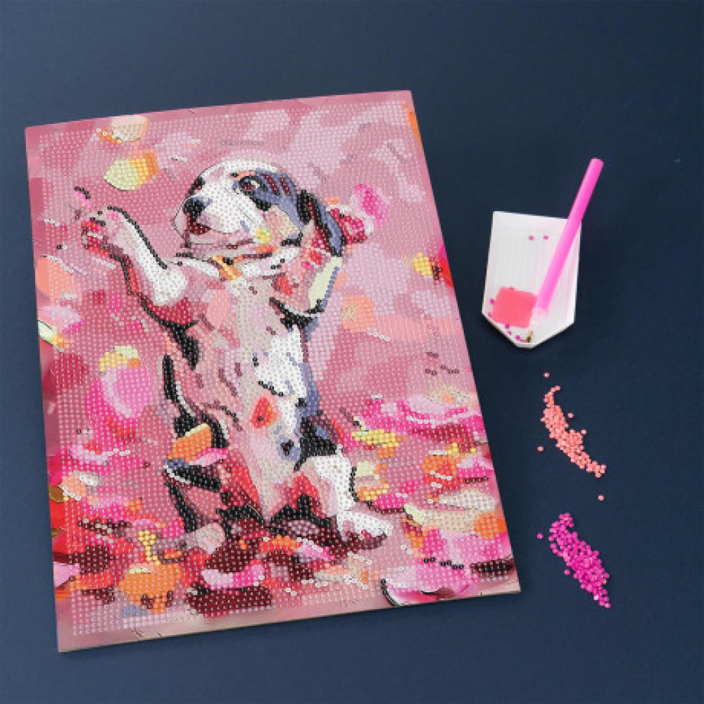 Diamantiny Ψηφιδωτό Μωσαικό με Διαμάντια - Cuddly Dog 1