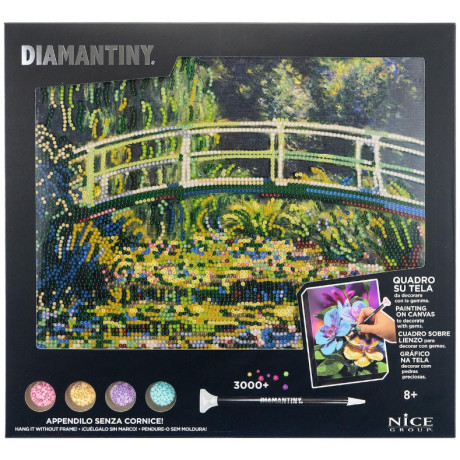 Diamantiny Ψηφιδωτό με Διαμάντια - Η Λιμνή με τα Νούφαρα