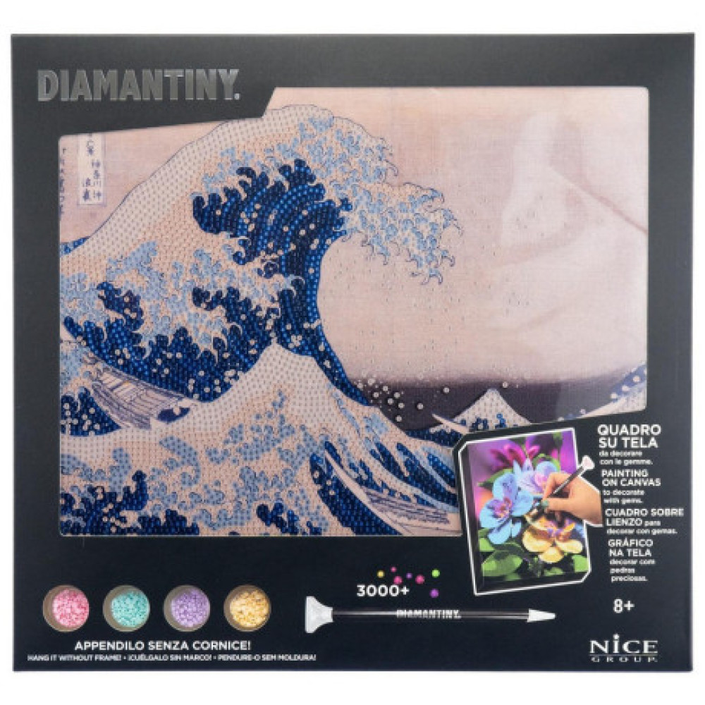 Diamantiny Ψηφιδωτό Μωσαικό με Διαμάντια - The Great Wave off Kanagawa