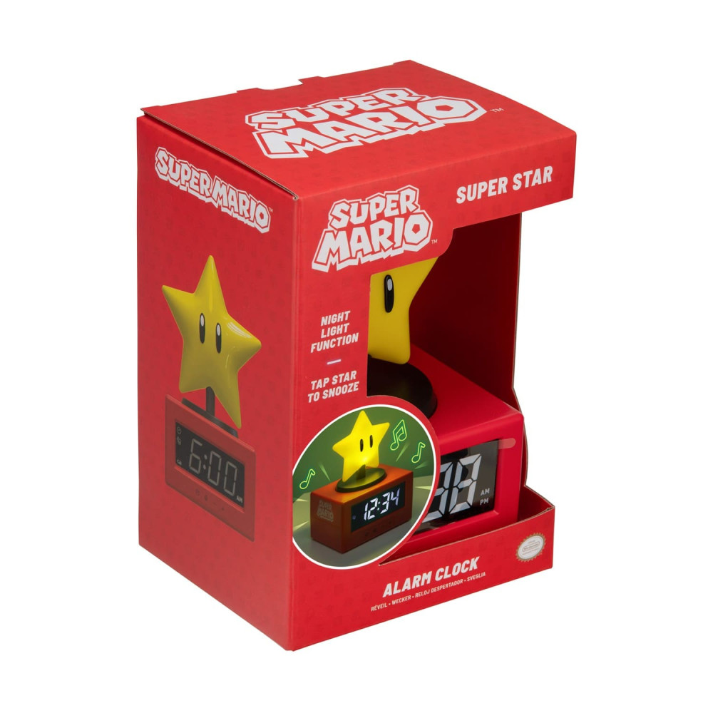 Paladone Icons: Super Mario - Super Star Alarm Clock (PP13708NN)