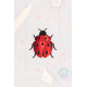 Assembli 3D Paper Ladybug - Ruby Metallic (8 x 7,5 x 3,8 cm)
