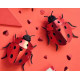 Assembli 3D Paper Ladybug - Ruby Metallic (8 x 7,5 x 3,8 cm)