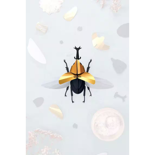 Assembli 3D Paper Rhinoceros Beetle (14,5 x 13 x 5 cm)