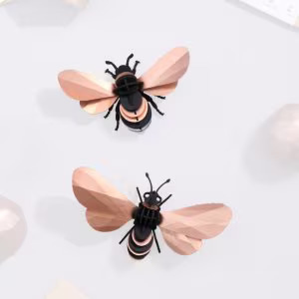 Assembli 3D Paper Rose Gold Bee Set 