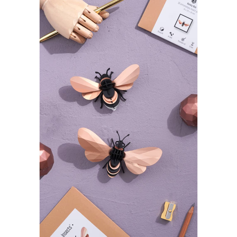 Assembli 3D Paper Rose Gold Bee Set 