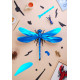 Assembli 3D Paper Giant Dragonfly - Sapphire Blue (55 x 40 x 13 cm)