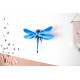 Assembli 3D Paper Giant Dragonfly - Sapphire Blue (55 x 40 x 13 cm)