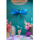 Assembli 3D Paper Giant Dragonfly - Sapphire Blue (55 x 40 x 13 cm)