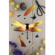 Assembli 3D Paper Dragonfly Anisoptera - Glossy Sunset Yellow (10,5 x 18 x 6 cm)