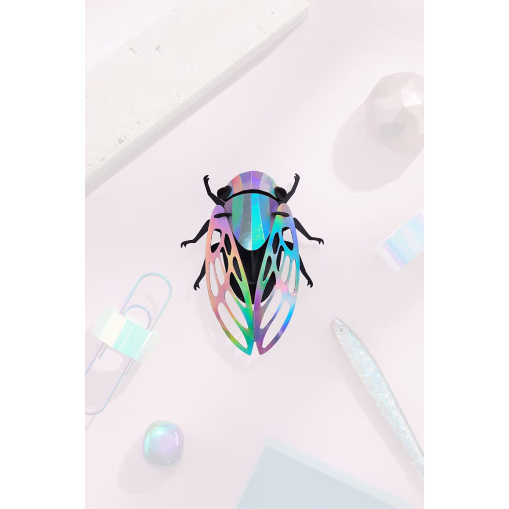 Assembli 3D Paper Cicada - Rainbow Mirror (11,5 x 9 cm)