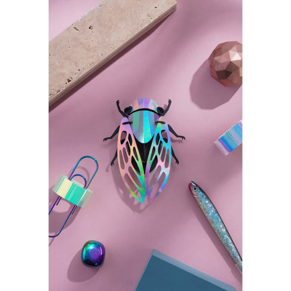 Assembli 3D Paper Cicada - Emerald Green Metallic (11,5 x 9 cm)
