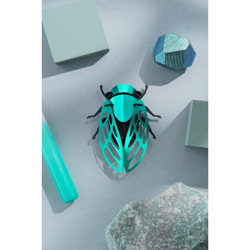 Assembli 3D Paper Cicada - Emerald Green Metallic (11,5 x 9 cm)