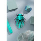 Assembli 3D Paper Cicada - Emerald Green Metallic (11,5 x 9 cm)
