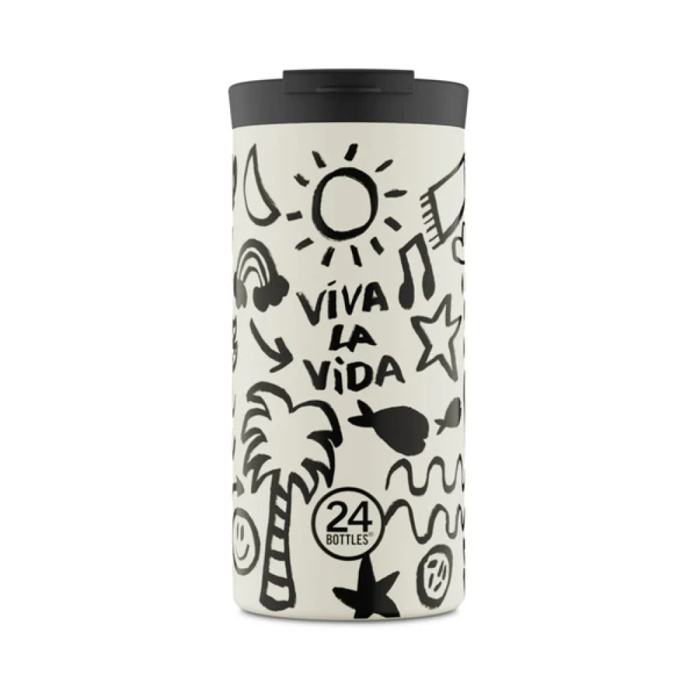24Bottles Travel Tumbler Ανοξείδωτο Ποτήρι Θερμός 0.60lt (Viva La Vida)