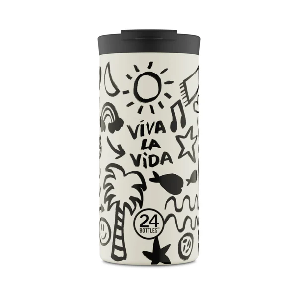 24Bottles Travel Tumbler Ανοξείδωτο Ποτήρι Θερμός 0.60lt (Viva La Vida)