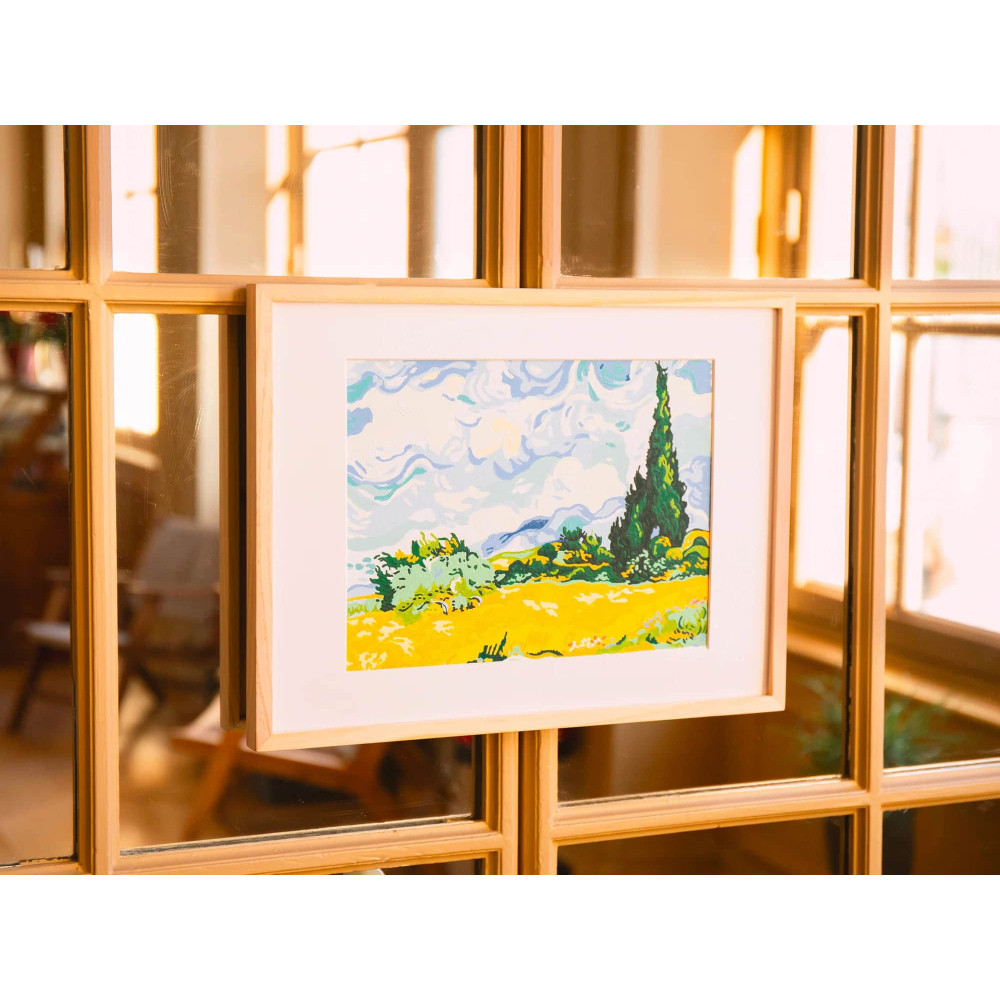 Petite Epicerie Σετ Ζωγραφικής με Αριθμούς - Cypresses with Golden Wheat, Vincent Van Gogh