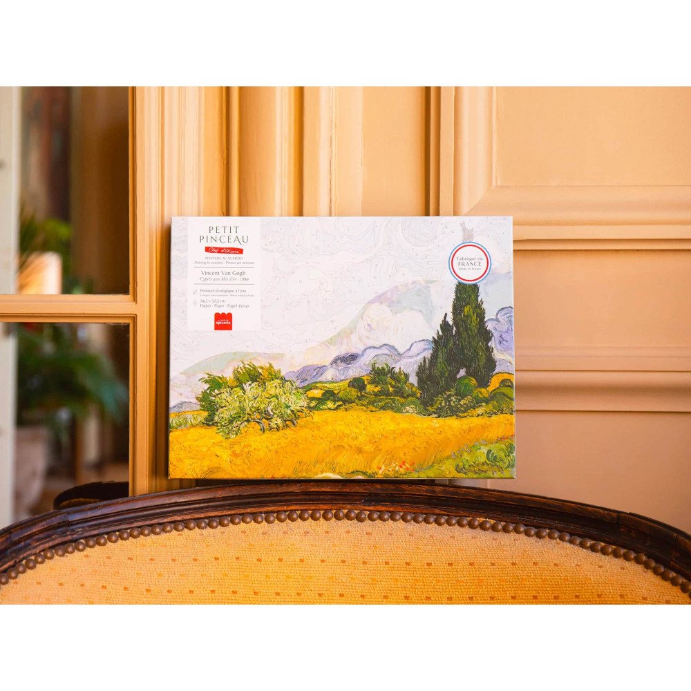 Petite Epicerie Σετ Ζωγραφικής με Αριθμούς - Cypresses with Golden Wheat, Vincent Van Gogh