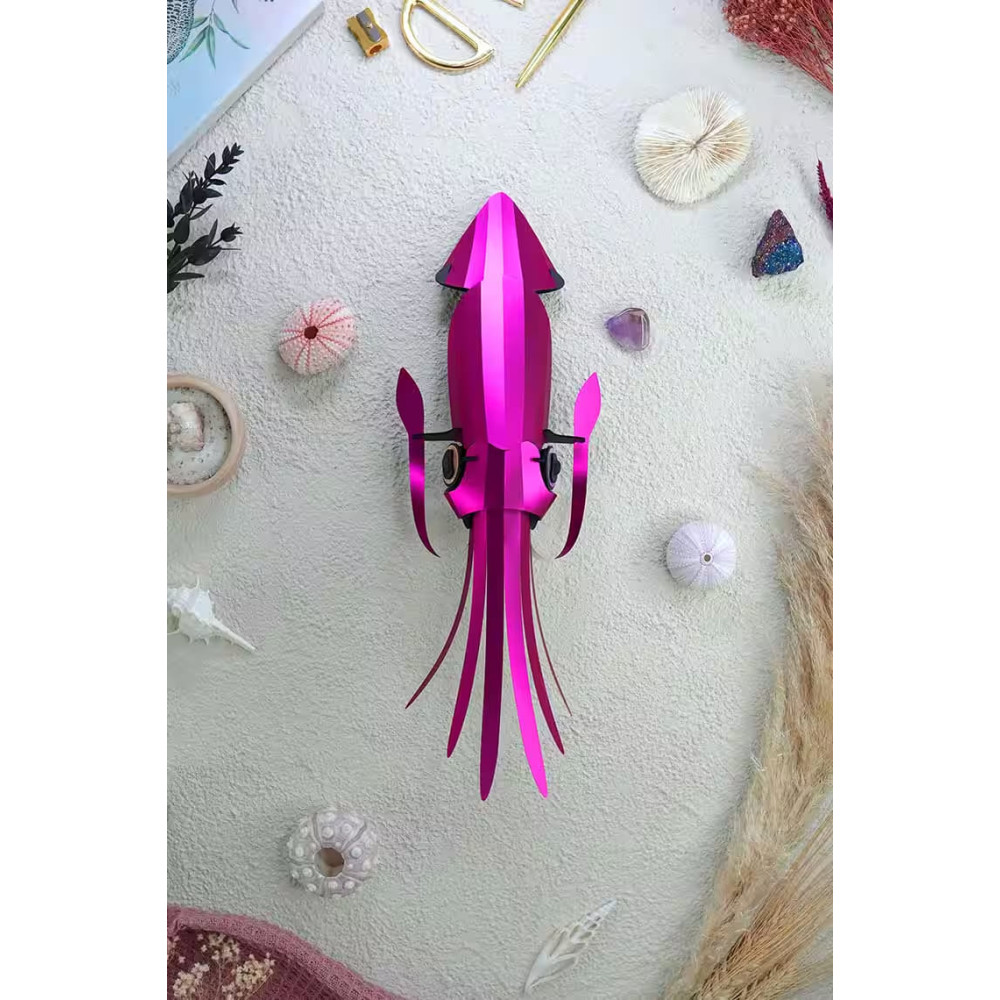 Assembli 3D Paper Squid -Pink Metallic (25 x 15,5 x 5,5 cm)