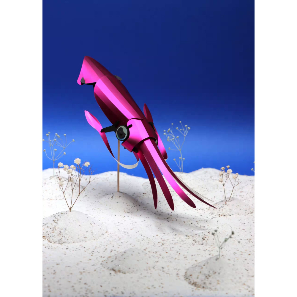 Assembli 3D Paper Squid -Pink Metallic (25 x 15,5 x 5,5 cm)
