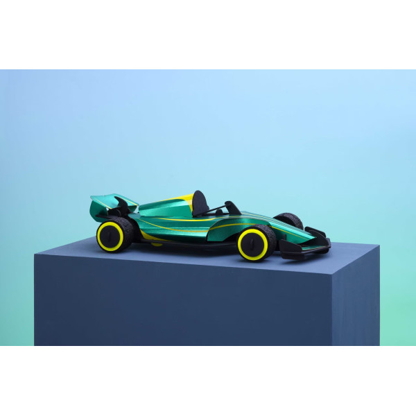 Assembli 3D Paper Race Car - Racing Green (19,5 x 8 cm)