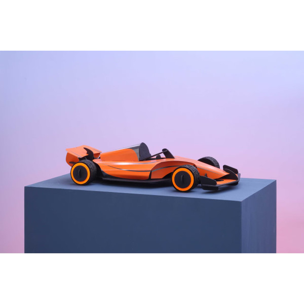 Assembli 3D Paper Race Car - Flaming Orange (19,5 x 8 cm)